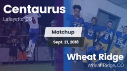 Matchup: Centaurus High vs. Wheat Ridge  2018