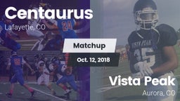 Matchup: Centaurus High vs. Vista Peak  2018