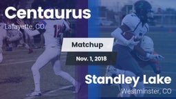 Matchup: Centaurus High vs. Standley Lake  2018