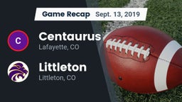 Recap: Centaurus  vs. Littleton  2019