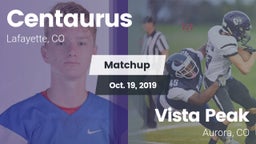 Matchup: Centaurus High vs. Vista Peak  2019