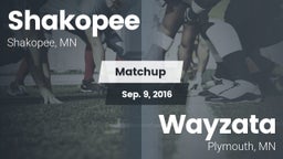 Matchup: Shakopee  vs. Wayzata  2016