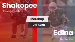 Matchup: Shakopee  vs. Edina  2016