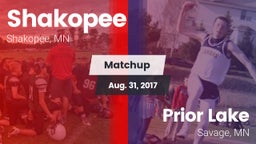 Matchup: Shakopee  vs. Prior Lake  2017