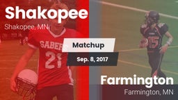 Matchup: Shakopee  vs. Farmington  2017