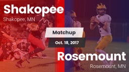 Matchup: Shakopee  vs. Rosemount  2017
