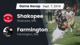 Recap: Shakopee  vs. Farmington  2018