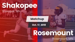 Matchup: Shakopee  vs. Rosemount  2018
