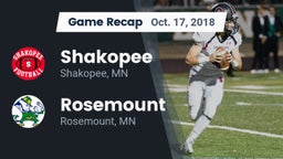Recap: Shakopee  vs. Rosemount  2018