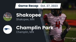 Recap: Shakopee  vs. Champlin Park  2023