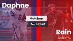 Matchup: Daphne  vs. Rain  2016