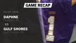 Recap: Daphne  vs. Gulf Shores  2016