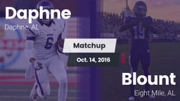 Matchup: Daphne  vs. Blount  2016