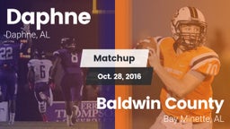 Matchup: Daphne  vs. Baldwin County  2016