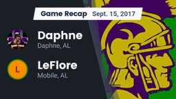 Recap: Daphne  vs. LeFlore  2017
