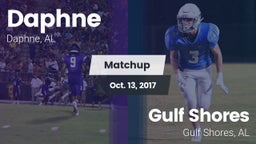 Matchup: Daphne  vs. Gulf Shores  2017
