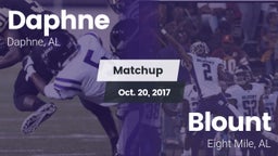 Matchup: Daphne  vs. Blount  2017