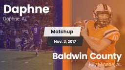 Matchup: Daphne  vs. Baldwin County  2017