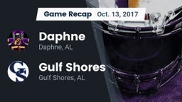 Recap: Daphne  vs. Gulf Shores  2017