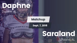 Matchup: Daphne  vs. Saraland  2018