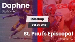 Matchup: Daphne  vs. St. Paul's Episcopal  2018