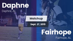 Matchup: Daphne  vs. Fairhope  2019