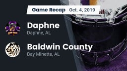Recap: Daphne  vs. Baldwin County  2019