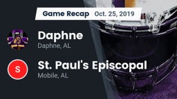 Recap: Daphne  vs. St. Paul's Episcopal  2019
