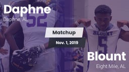 Matchup: Daphne  vs. Blount  2019
