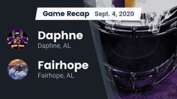 Recap: Daphne  vs. Fairhope  2020