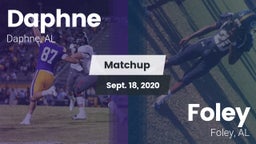 Matchup: Daphne  vs. Foley  2020