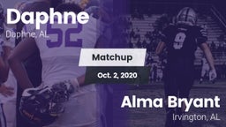 Matchup: Daphne  vs. Alma Bryant  2020