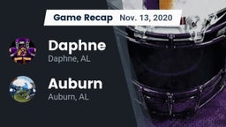 Recap: Daphne  vs. Auburn  2020