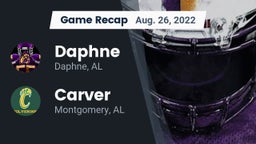 Recap: Daphne  vs. Carver  2022