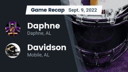 Recap: Daphne  vs. Davidson  2022