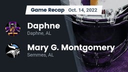 Recap: Daphne  vs. Mary G. Montgomery  2022