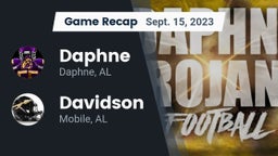 Recap: Daphne  vs. Davidson  2023