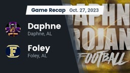 Recap: Daphne  vs. Foley  2023