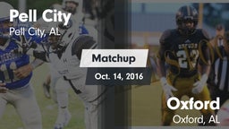 Matchup: Pell City High vs. Oxford  2016
