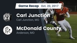 Recap: Carl Junction  vs. McDonald County  2017