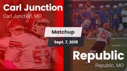 Matchup: Carl Junction High vs. Republic  2018