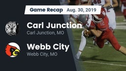 Recap: Carl Junction  vs. Webb City  2019