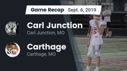 Recap: Carl Junction  vs. Carthage  2019