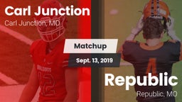 Matchup: Carl Junction High vs. Republic  2019