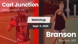 Matchup: Carl Junction High vs. Branson  2020