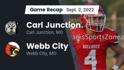 Recap: Carl Junction  vs. Webb City  2022
