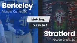Matchup: Berkeley  vs. Stratford  2018