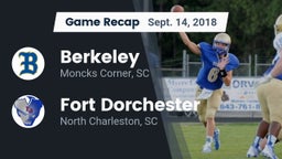 Recap: Berkeley  vs. Fort Dorchester  2018
