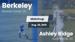 Matchup: Berkeley  vs. Ashley Ridge  2019