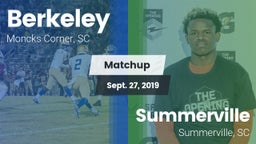 Matchup: Berkeley  vs. Summerville  2019